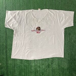 90’s  Vintage Looney Tunes Taz Embroidered Womens Gray Shirt 26W/28W